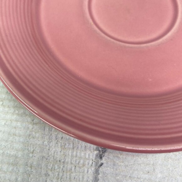 Nancy Calhoun DARK ROSE Solid Color Japan Smooth Round Stoneware Saucers Set 3 - Picture 10 of 15
